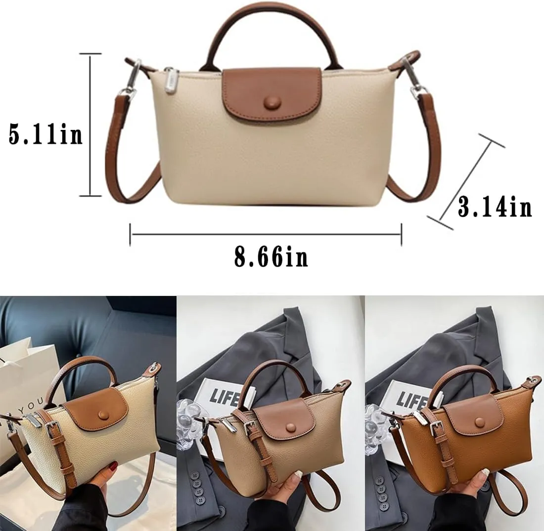 Fashion Mini Crossbody Bags for Women Adjustable Strap Leather quilted Handbags Purses Compact Shoulder Totes Bag