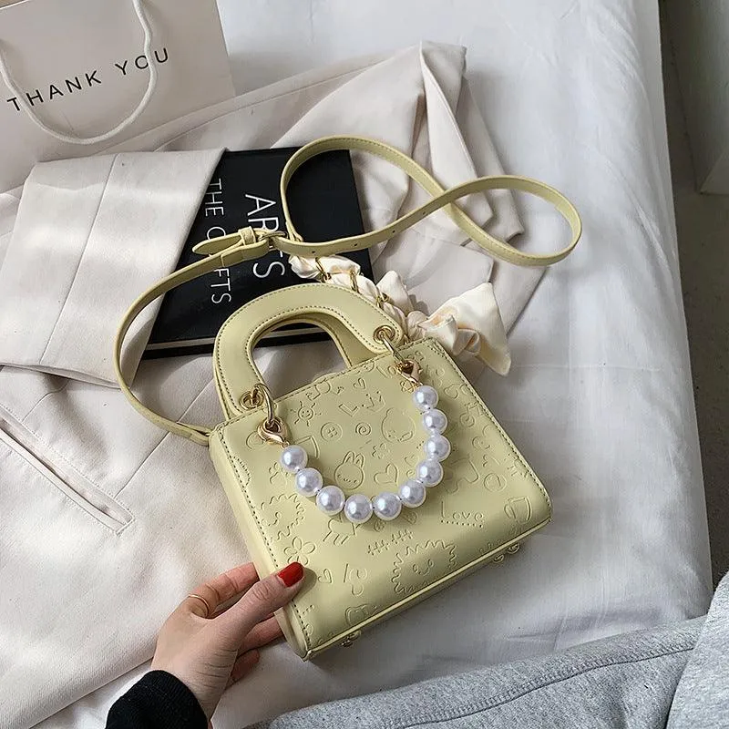 Fashion Pearl One-shoulder Women's Bag Net Celebrity Western Style Messenger