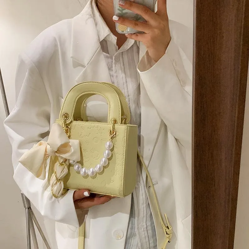 Fashion Pearl One-shoulder Women's Bag Net Celebrity Western Style Messenger