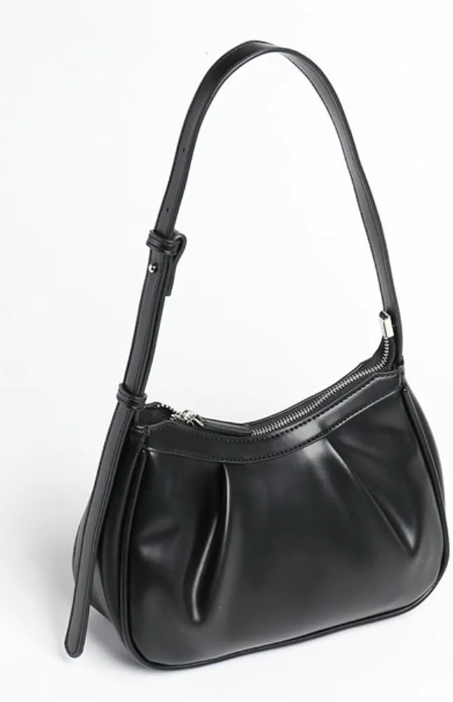 Fashion PU Leather Shoulder Bag for Women Cloud Cute Purse Totes Handbag Underarm Top Handle Bag Pleated Satchel