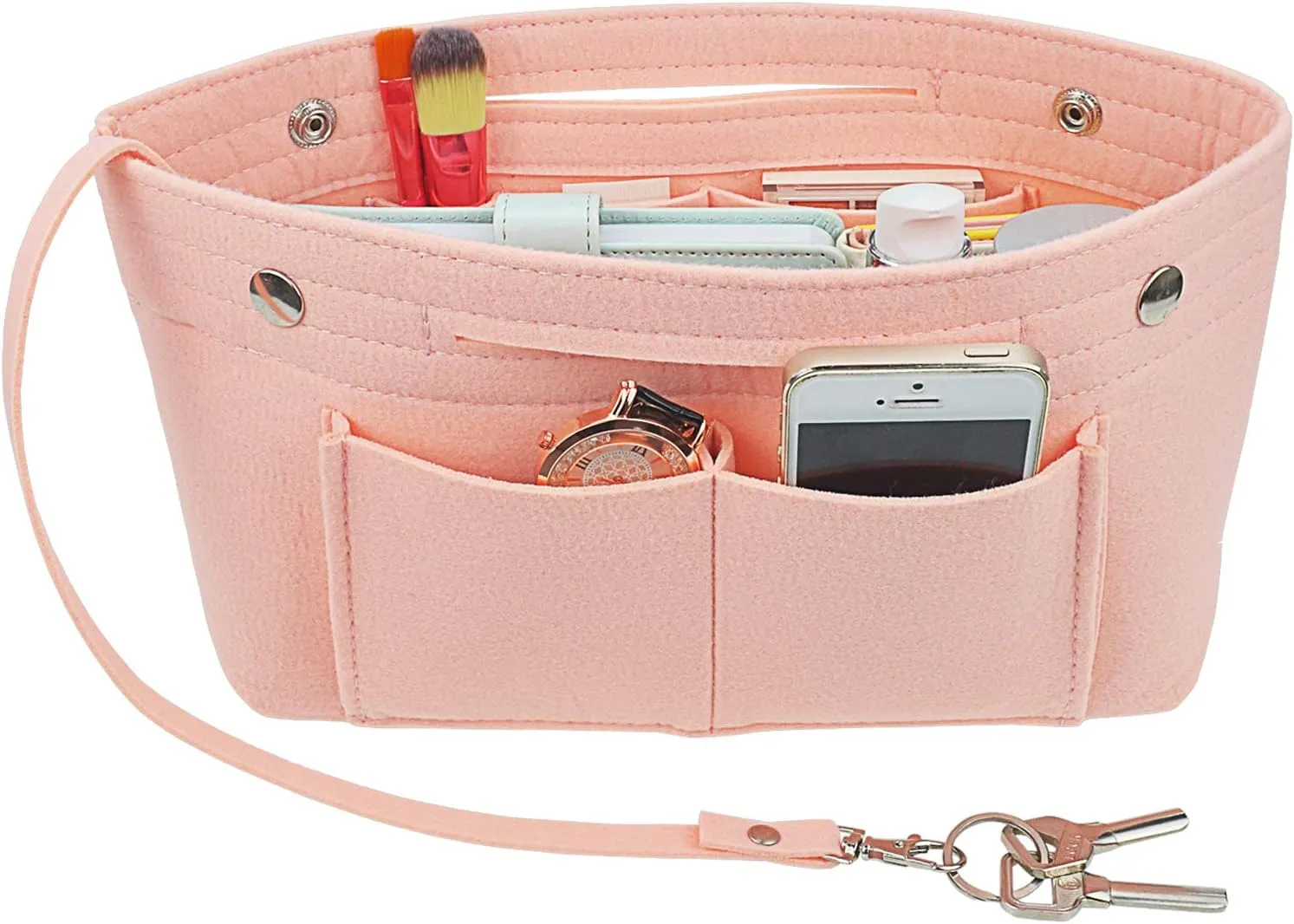 Felt Tote Handbag Purse Organizer Insert Divider Shaper Bag in Bag