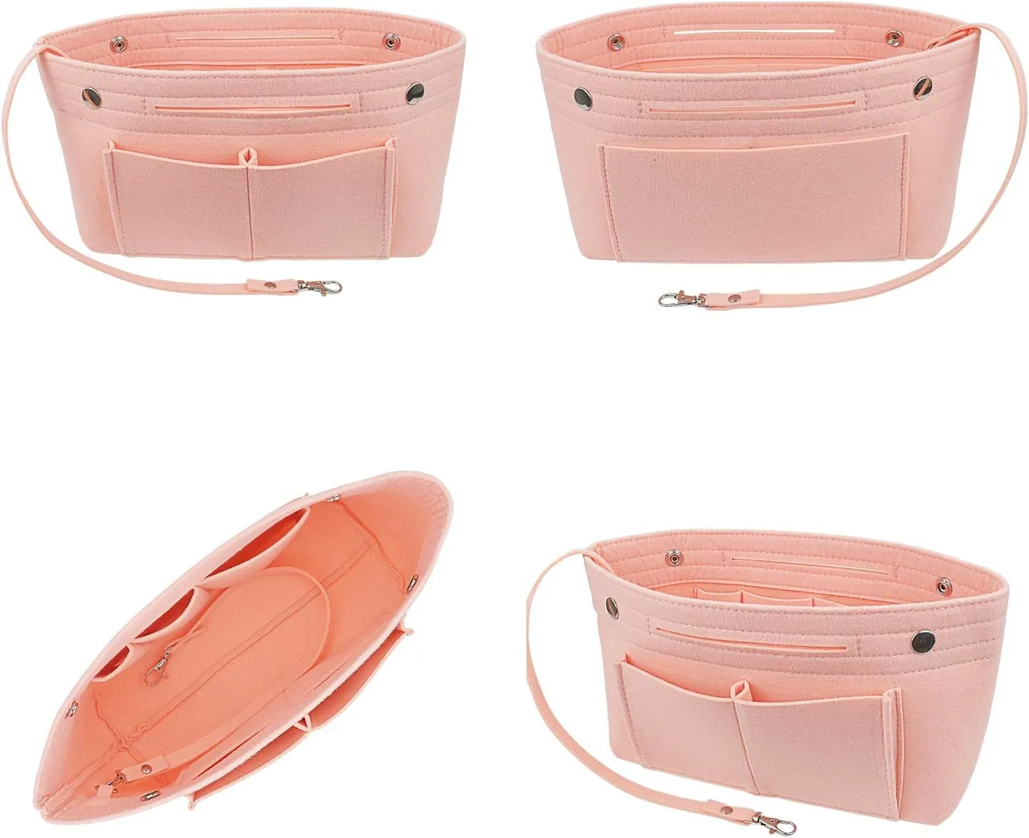 Felt Tote Handbag Purse Organizer Insert Divider Shaper Bag in Bag