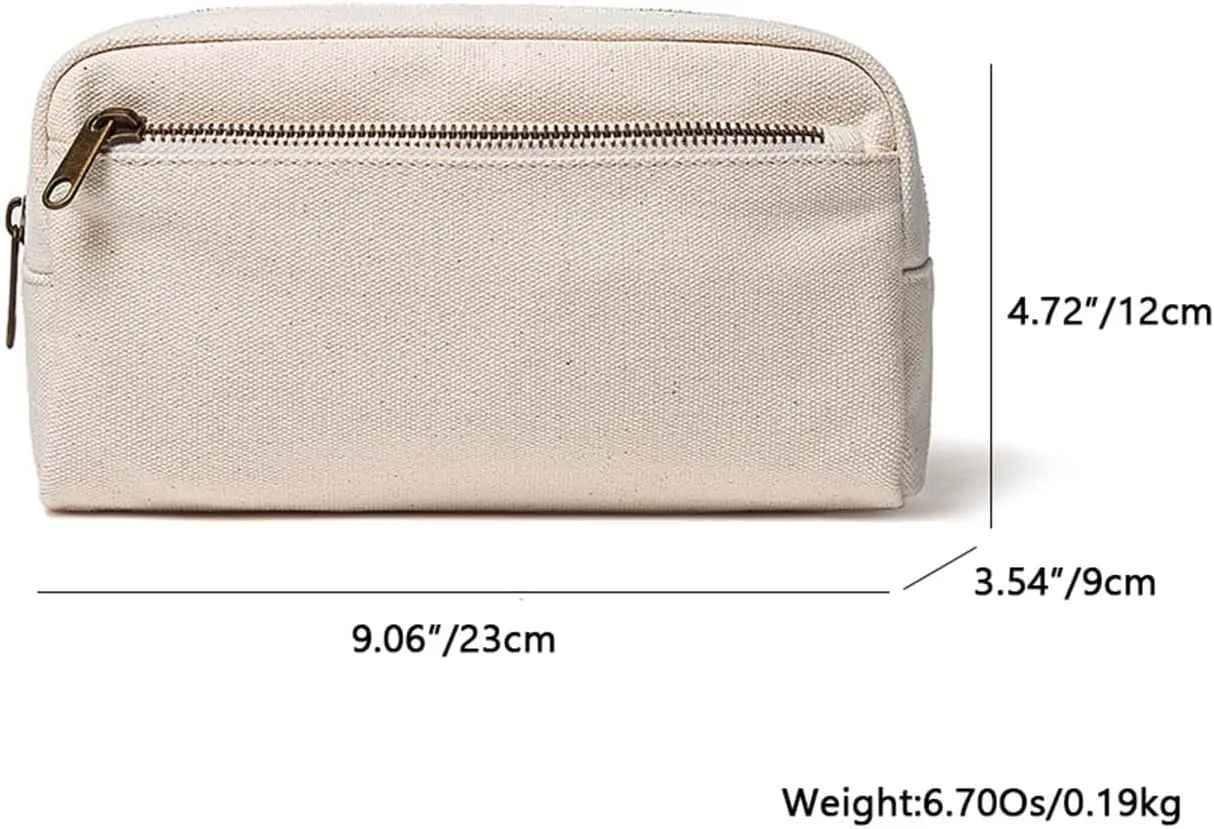 Female cosmetic bags Canvas toiletry bags Wash bags with large capacity Simple design but multifunction