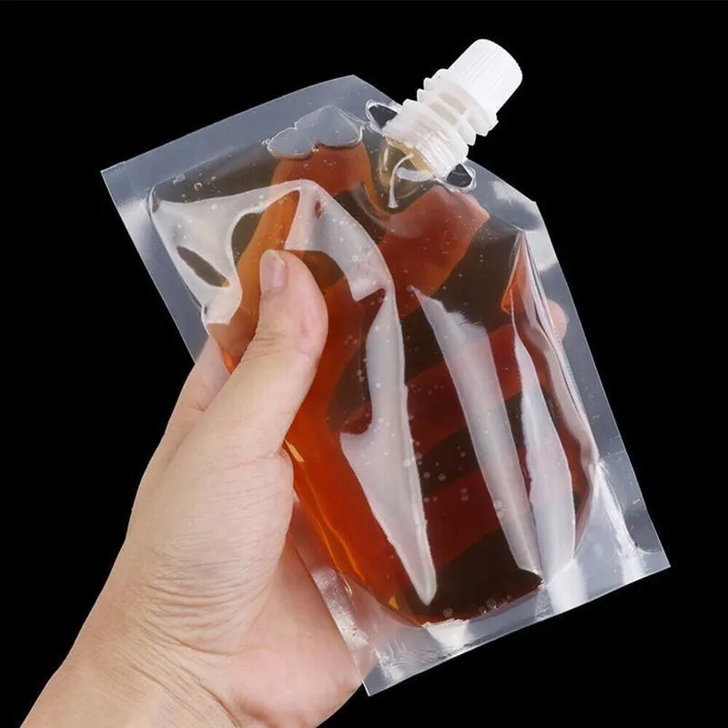 Flask Pocket Bladder Bags 5PCS 500ml Clear