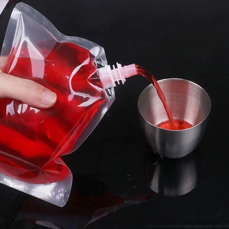 Flask Pocket Bladder Bags 5PCS 500ml Clear