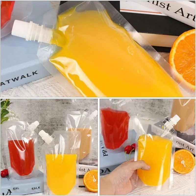 Flask Pocket Bladder Bags 5PCS 500ml Clear
