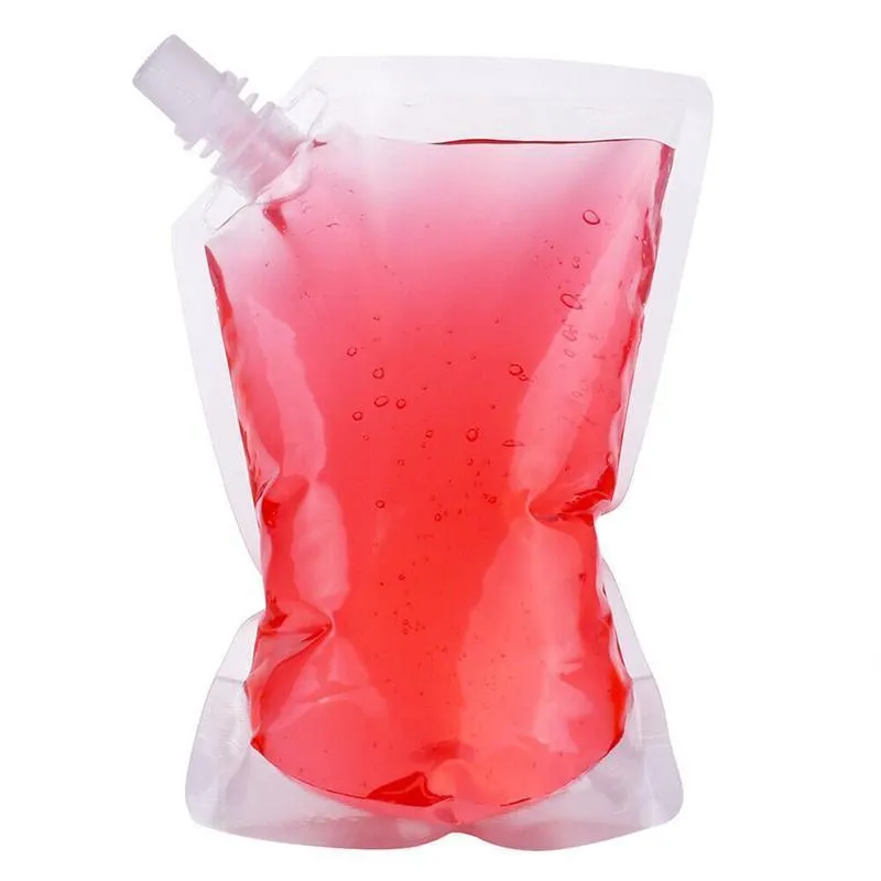 Flask Pocket Bladder Bags 5PCS 500ml Clear