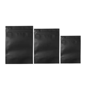 Food Storage Bags 100PCS 4Sizes Aluminum Black