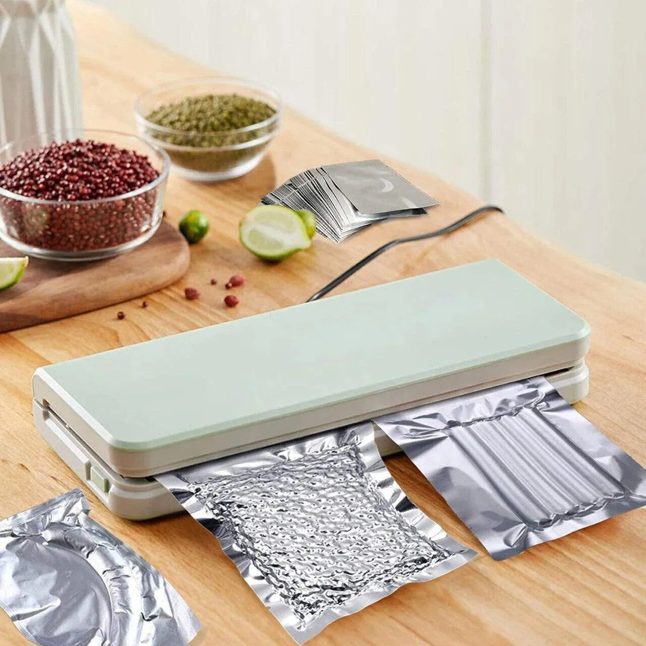 Food Vacuum Bags 100/200 PCS Foil Aluminum Silver