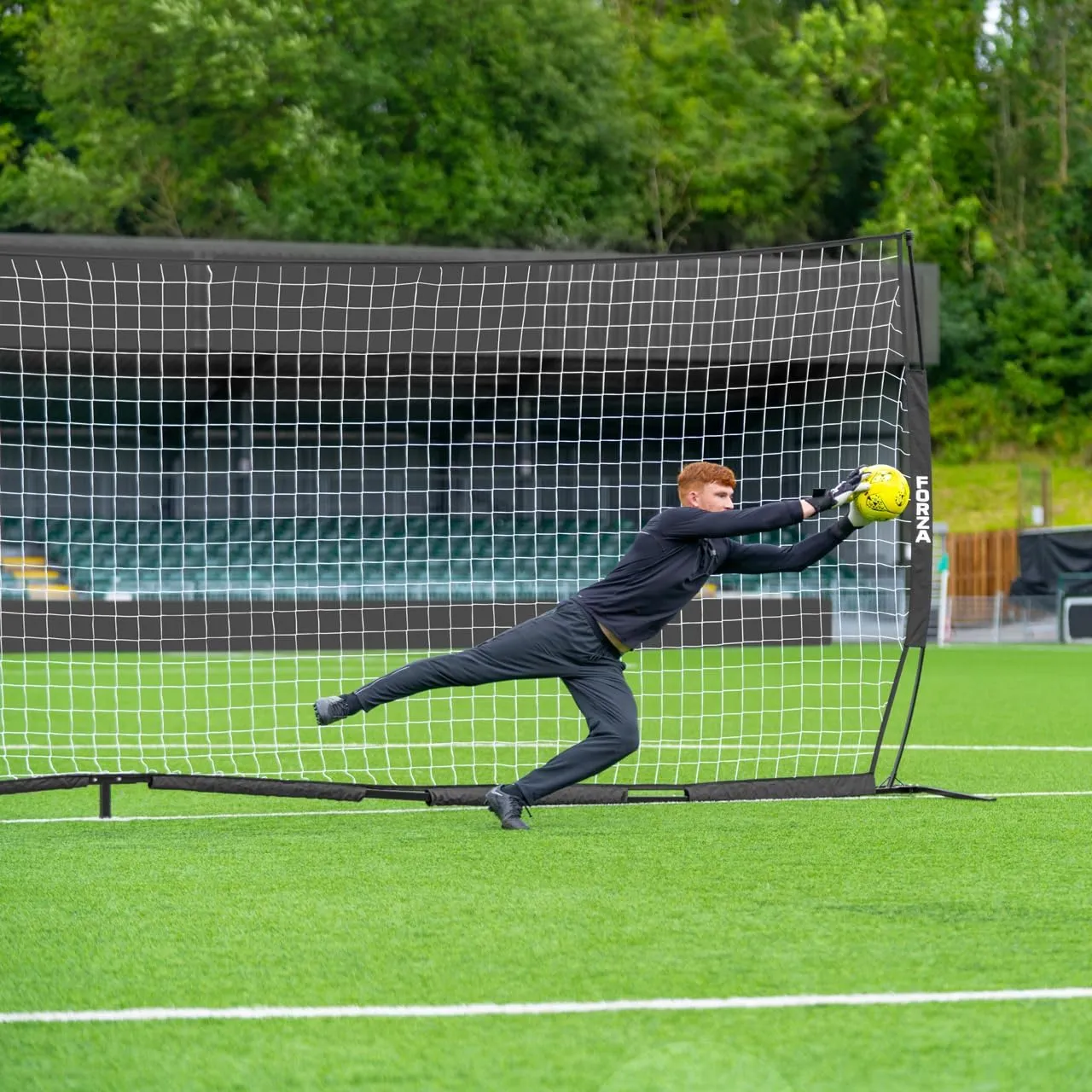 FORZA Proflex Flat Soccer Goal [4 Size Options] – Portable Soccer Goal Net | Pop Up and Play in Minutes! – Optional Base Weights Included
