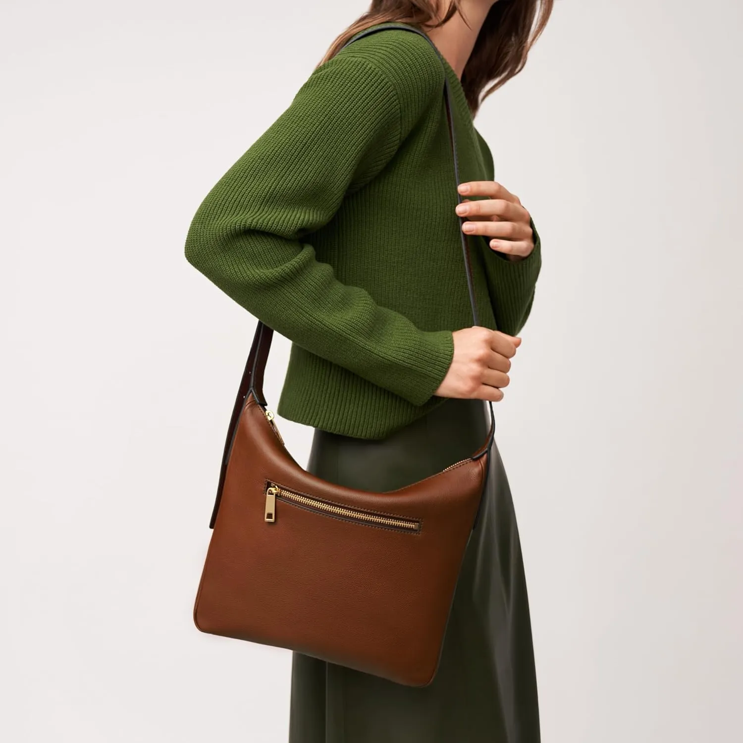 Fossil Women's Cecilia Leather Crossbody Purse Handbag for Women