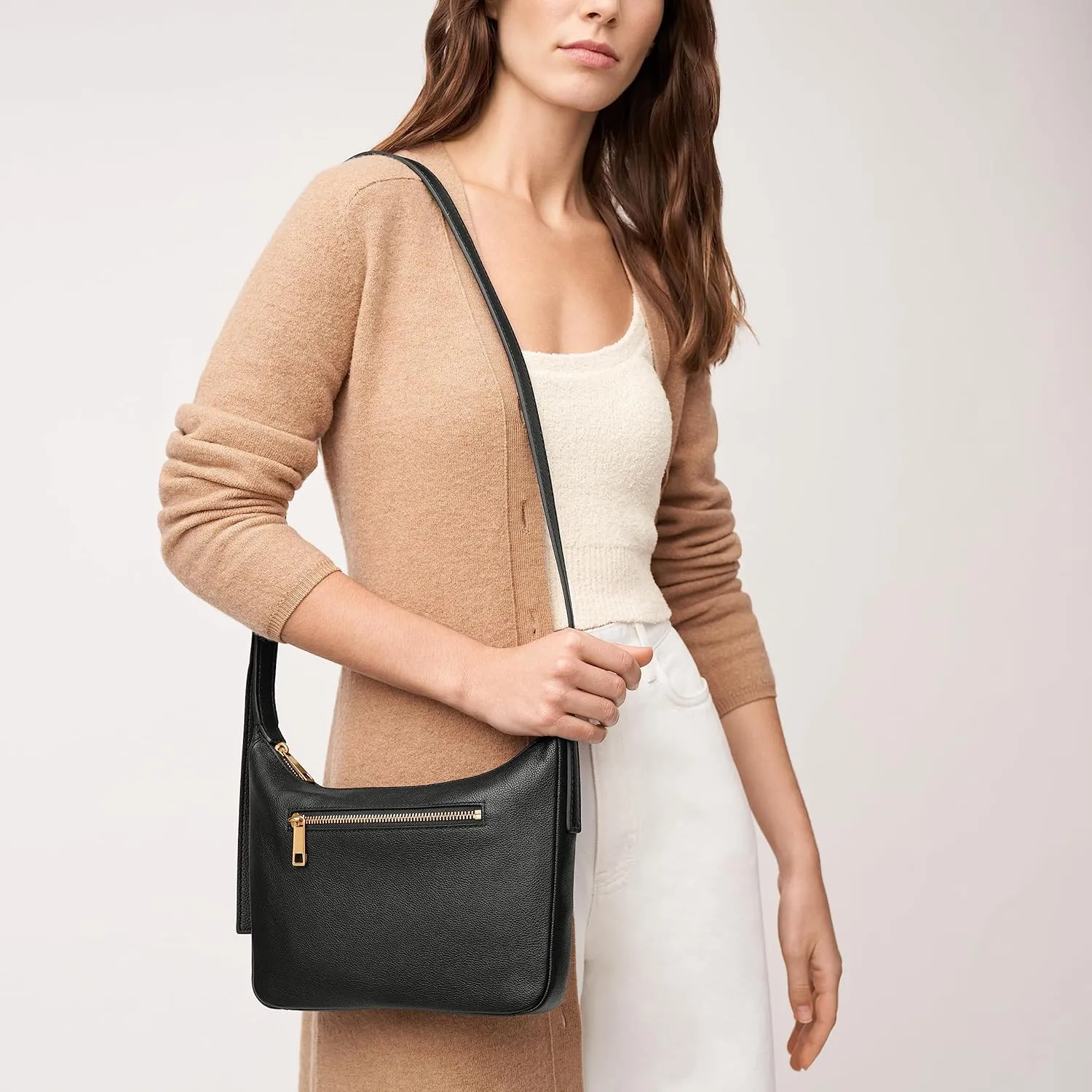 Fossil Women's Cecilia Leather Crossbody Purse Handbag for Women
