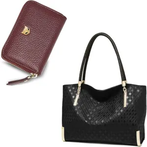 FOXLOVER Tote Handbags and Credit Card Holders for Women