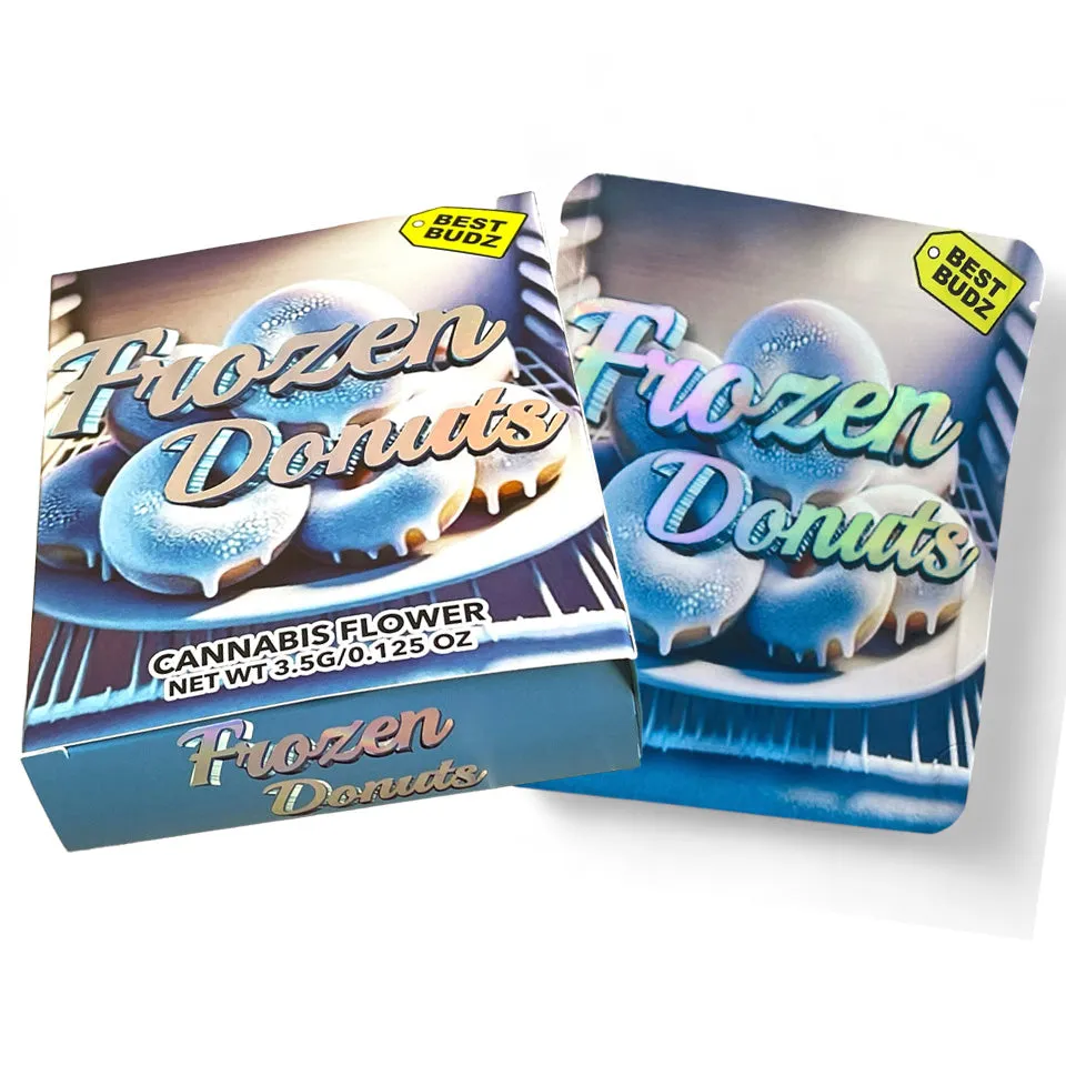 Frozen Donut (White Melt) Mylar Bag with Box 3.5 Grams
