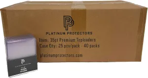 Full Case of Platinum Protectors Top Loaders for Cards (1,000 Count) Bulk Toploaders for Baseball, Football Sports Cards – Clear Plastic Sleeves for Trading Cards