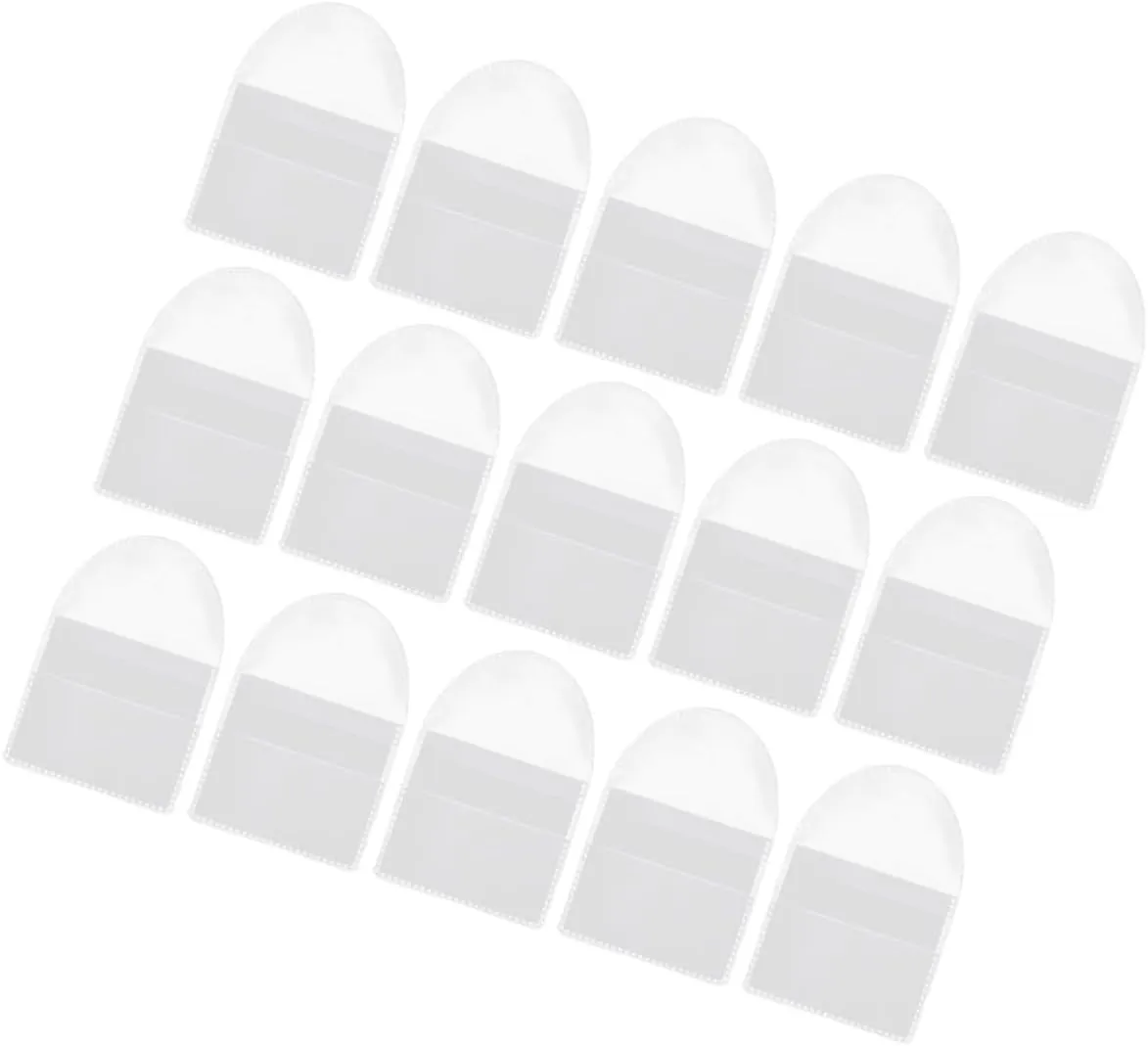 Gadpiparty 100Pcs Transparent Coin Holder Bags Money Protective Pouches for Storage and Collection for Home Shop Use