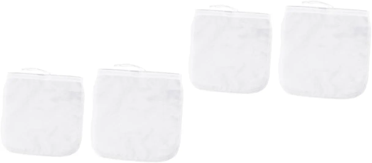 Garneck 2sets Home Filtering Tool Coffee Milk Tea Cloth Strainer Filter Strainer Bag Milk Tea Filter Bag Reusable Mesh 2pcs*2