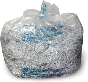 GBC Swingline Shredder Bags, 6-8 Gallon, Plastic, For 60X/80X/100X/200X/100M, 100/Box (1765016)