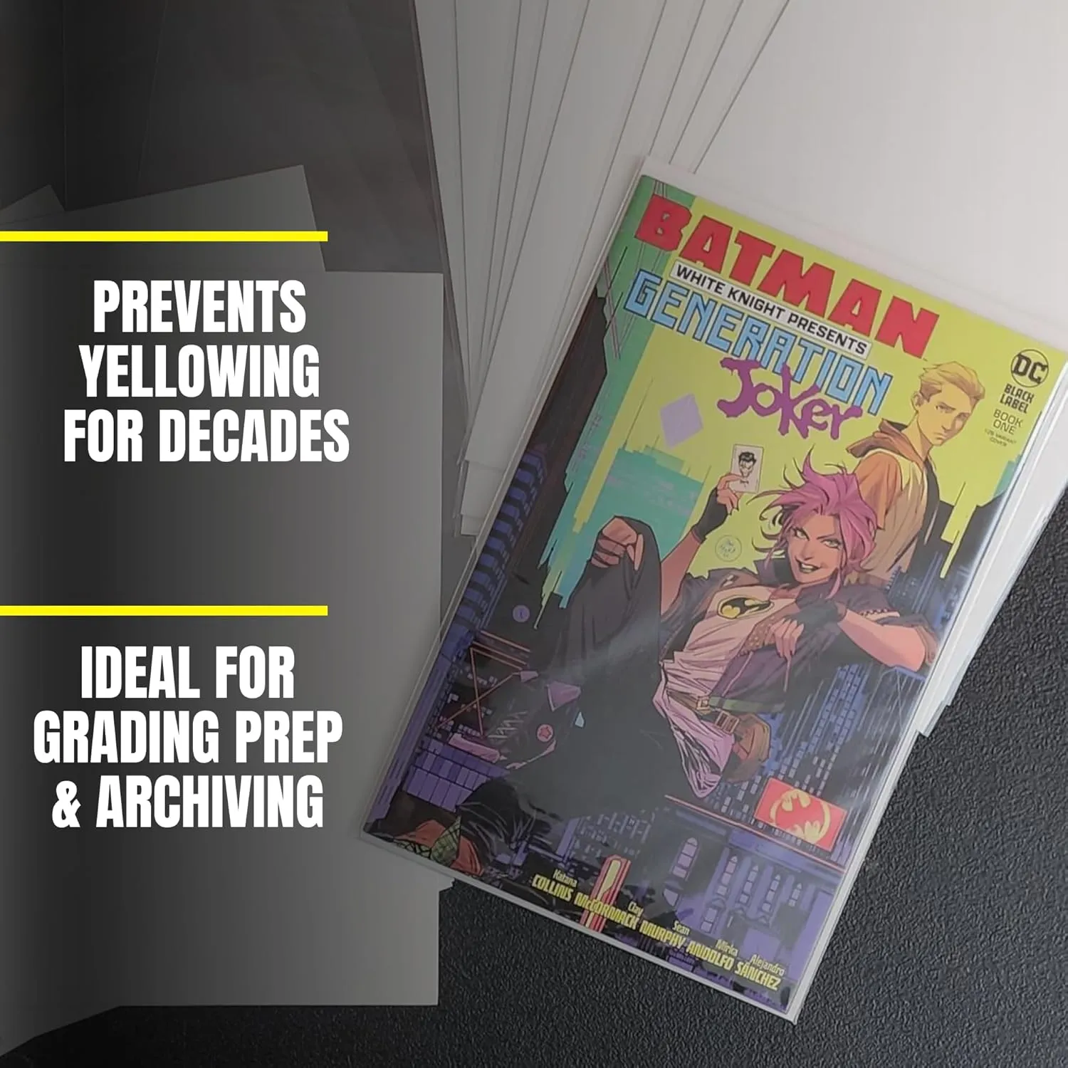 Gemini Premium Comic Book Bags and Boards | Current Size (6 7/8" x 10 1/2" Bags, 6 3/4" x 10 1/2" Boards) | 2-mil Polypropylene Bags, 24-pt Acid-Free Boards (100 Each)