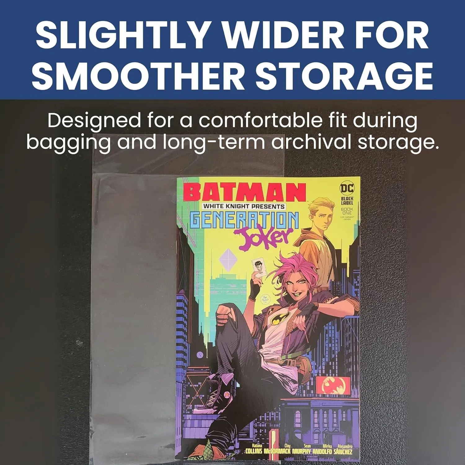 Gemini Premium Comic Book Bags and Boards | Current Size (6 7/8" x 10 1/2" Bags, 6 3/4" x 10 1/2" Boards) | 2-mil Polypropylene Bags, 24-pt Acid-Free Boards (100 Each)