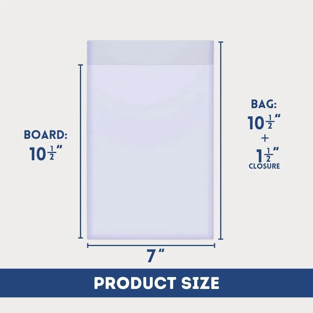 Gemini Premium Comic Book Bags and Boards | Current Size (6 7/8" x 10 1/2" Bags, 6 3/4" x 10 1/2" Boards) | 2-mil Polypropylene Bags, 24-pt Acid-Free Boards (100 Each)
