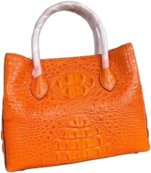 Genuine Crocodile Skin Women Skyblue Colorful Totes Female Handbag Exotic Alligator Leather Lady Single Cross Shoulder Bag