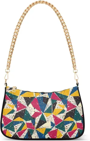 Geometric Pattern Vector Illustration trendy chain bag for women crossbody purse hand bags for for ladies