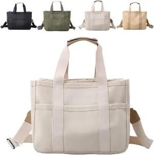 Gilmare Giee Tote Bag,Gilmare Giee Everyday Tote Bag,Large Capacity Canvas Bag for Women with 4 Compartment