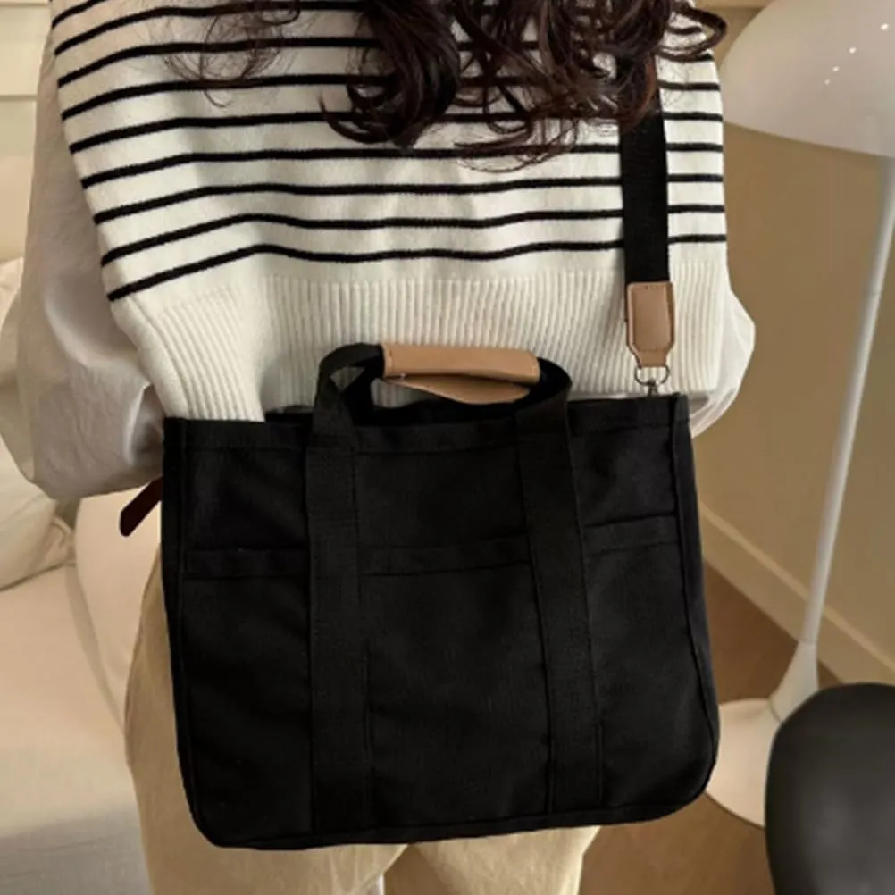 Gilmare Giee Tote Bag,Gilmare Giee Everyday Tote Bag,Large Capacity Canvas Bag for Women with 4 Compartment