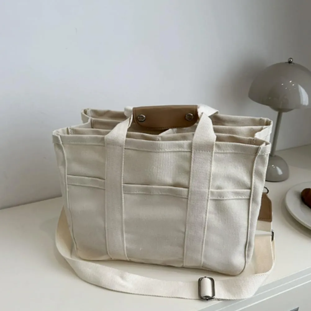 Gilmare Giee Tote Bag,Gilmare Giee Everyday Tote Bag,Large Capacity Canvas Bag for Women with 4 Compartment