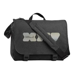 Global Underground XXV Reflective Silver Logo Digital Messenger Bag