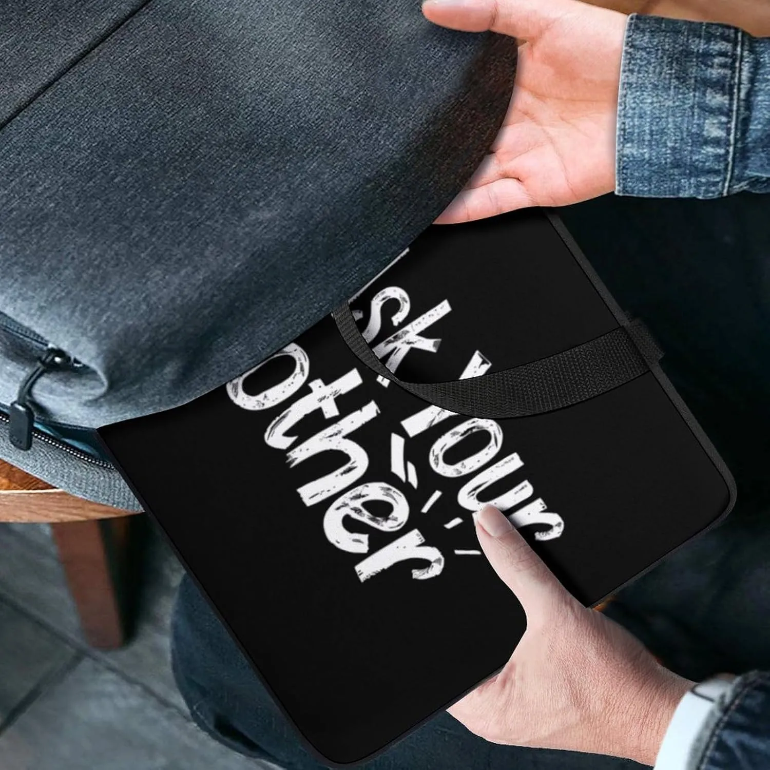 Go Ask Your Mother Laptop Sleeve Portable Waterproof Computer Bag Pouch Handbag Protective Sleeve