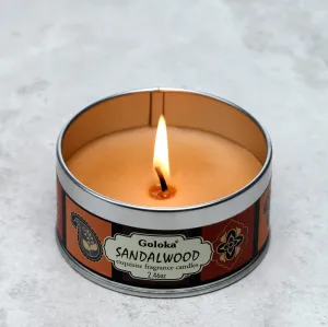 Goloka Sandalwood Wax Candle Tin