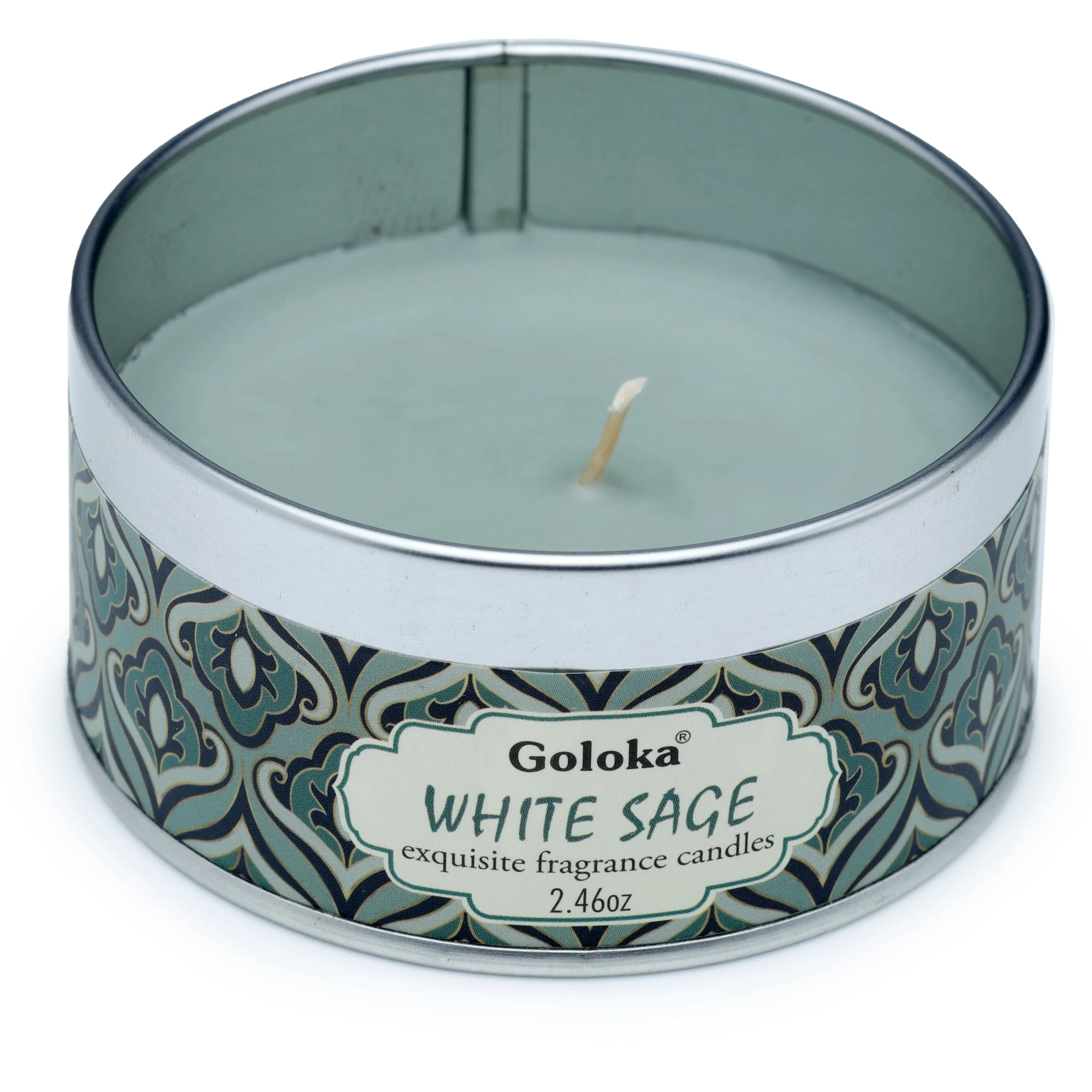 Goloka White Sage Soya Wax Candle Tin