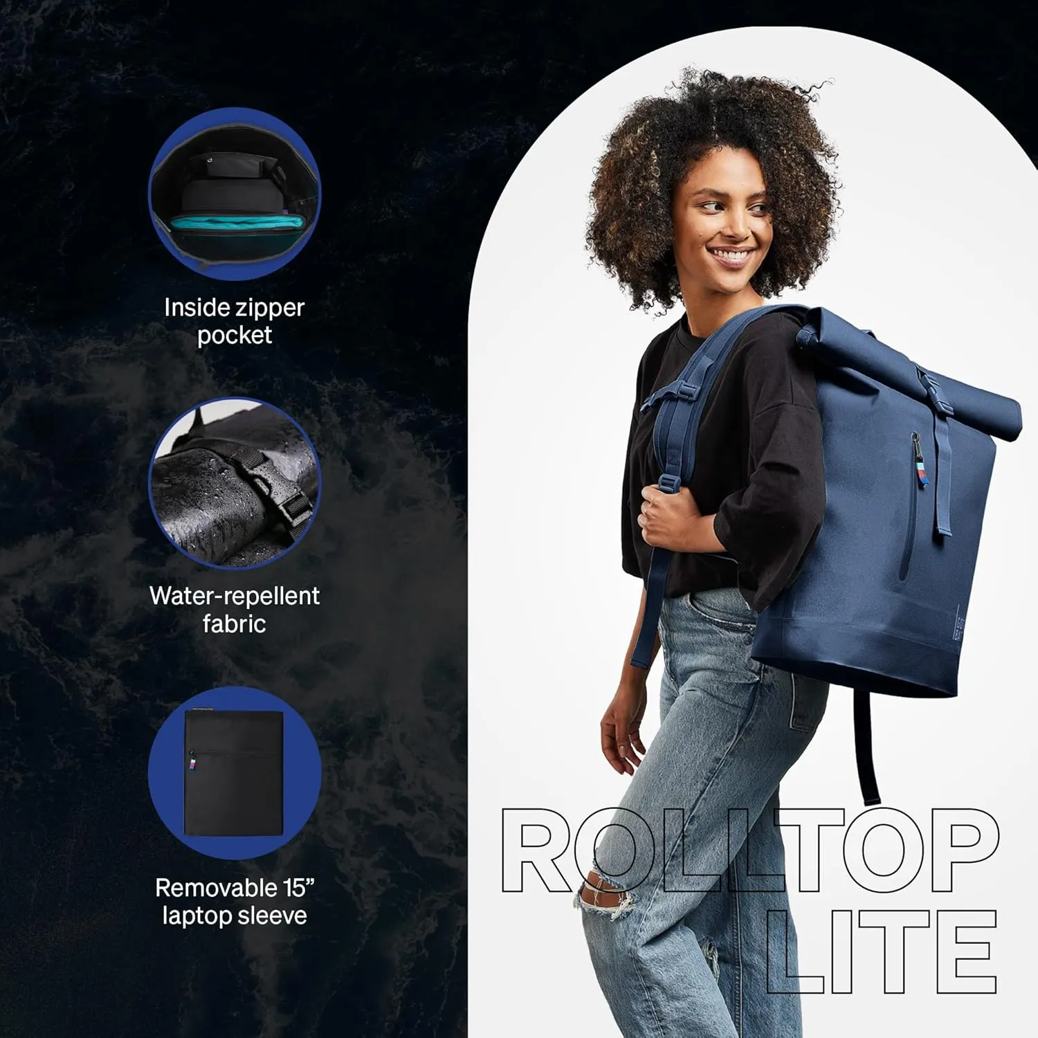 GOT BAG - ROLLTOP LITE Backpack, Hiking & Travel