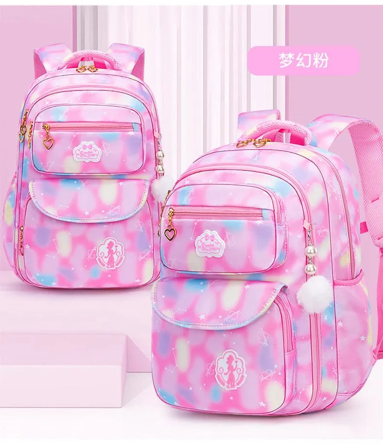 Gradient Pink Large School Bag 4 to 6 Grades