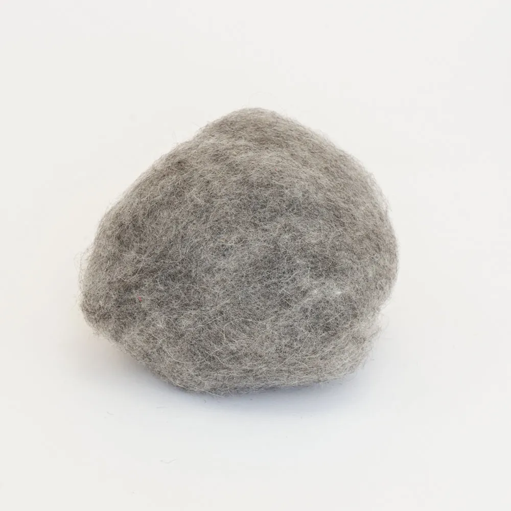 Gray Wool for Wet Felting, Tyrolean Bergschaf