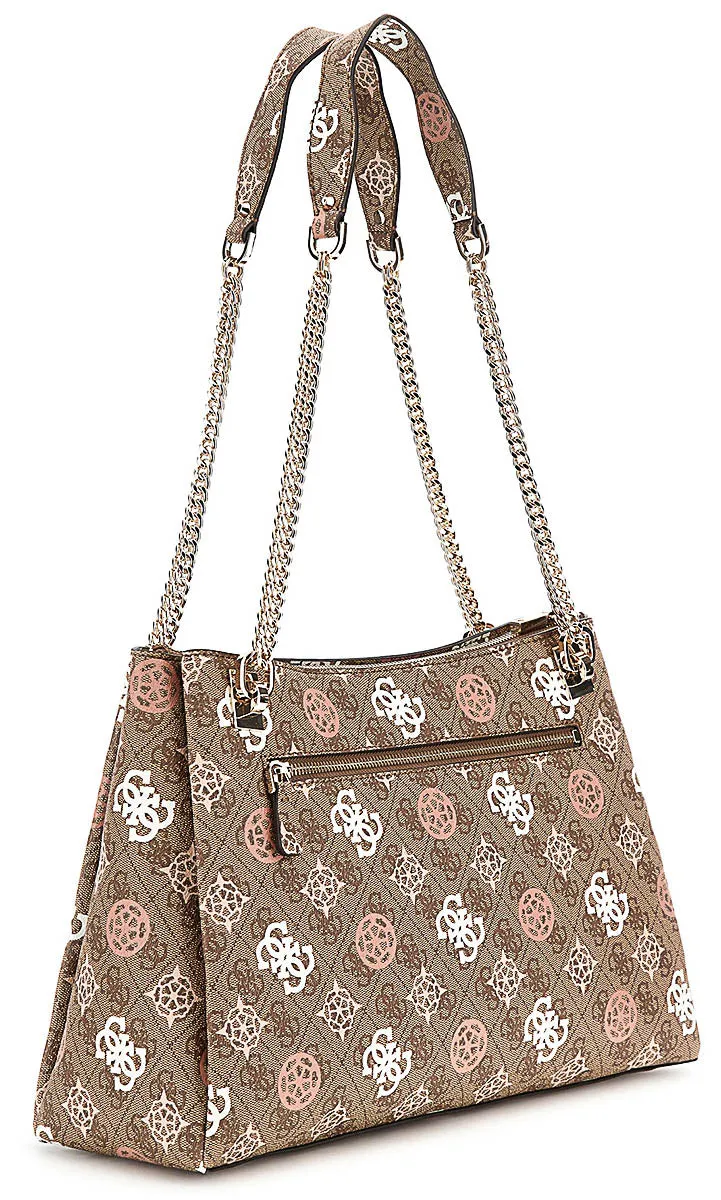 Guess Eliette Bag In Lattee For Women