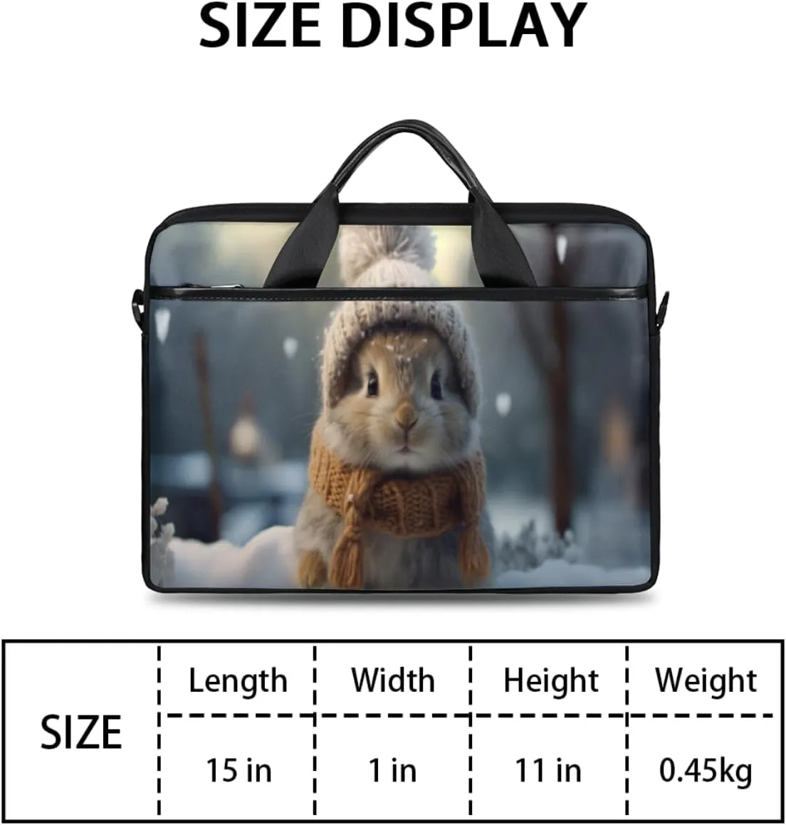 Halloween Town Laptop Bag for Men Women 13-15 Inch Case Bags Sleeve Shoulder with Anti Slip Removable The Pad Straps