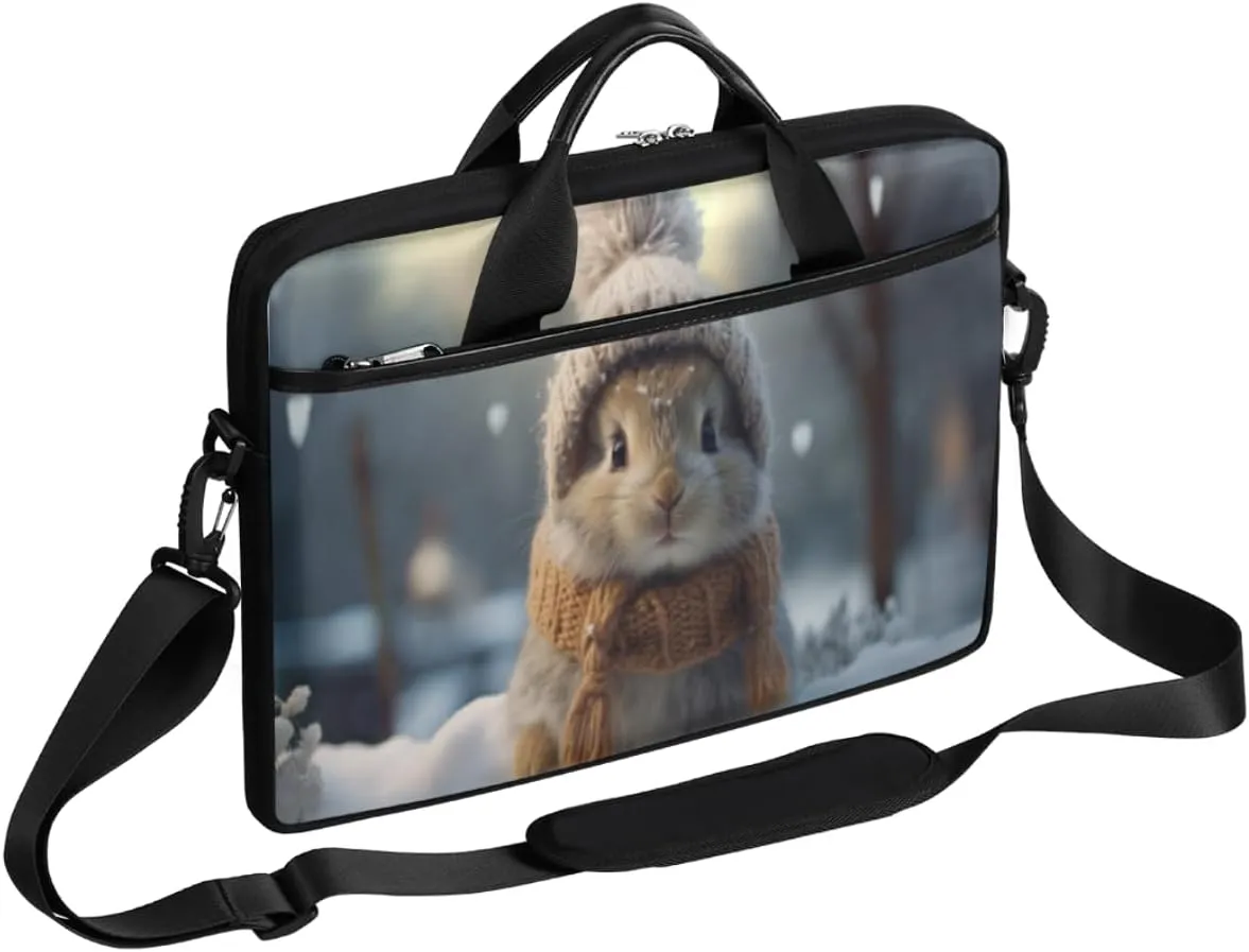 Halloween Town Laptop Bag for Men Women 13-15 Inch Case Bags Sleeve Shoulder with Anti Slip Removable The Pad Straps