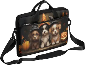 Halloween Town Laptop Bag for Men Women 13-15 Inch Case Bags Sleeve Shoulder with Anti Slip Removable The Pad Straps