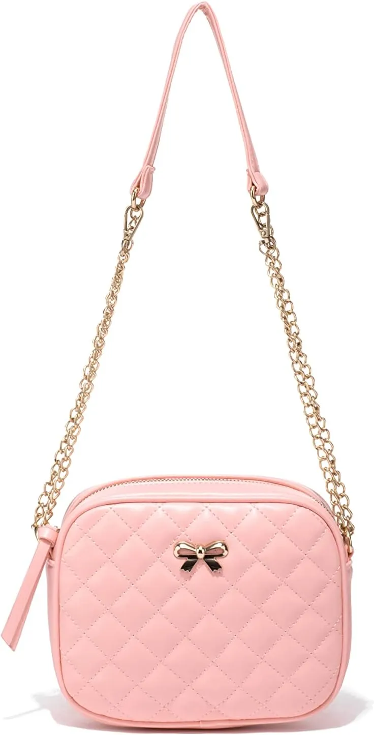 Hanbella Small Crossbody Bags for Women and Girls, Cute PU Leather Purses and Handbags for Teens, Women's Wristlet Clutch