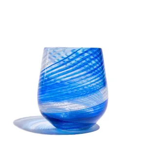 Hand Blown Cremation Glass Votive Holder | Cobalt