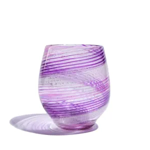 Hand Blown Cremation Glass Votive Holder | Royal