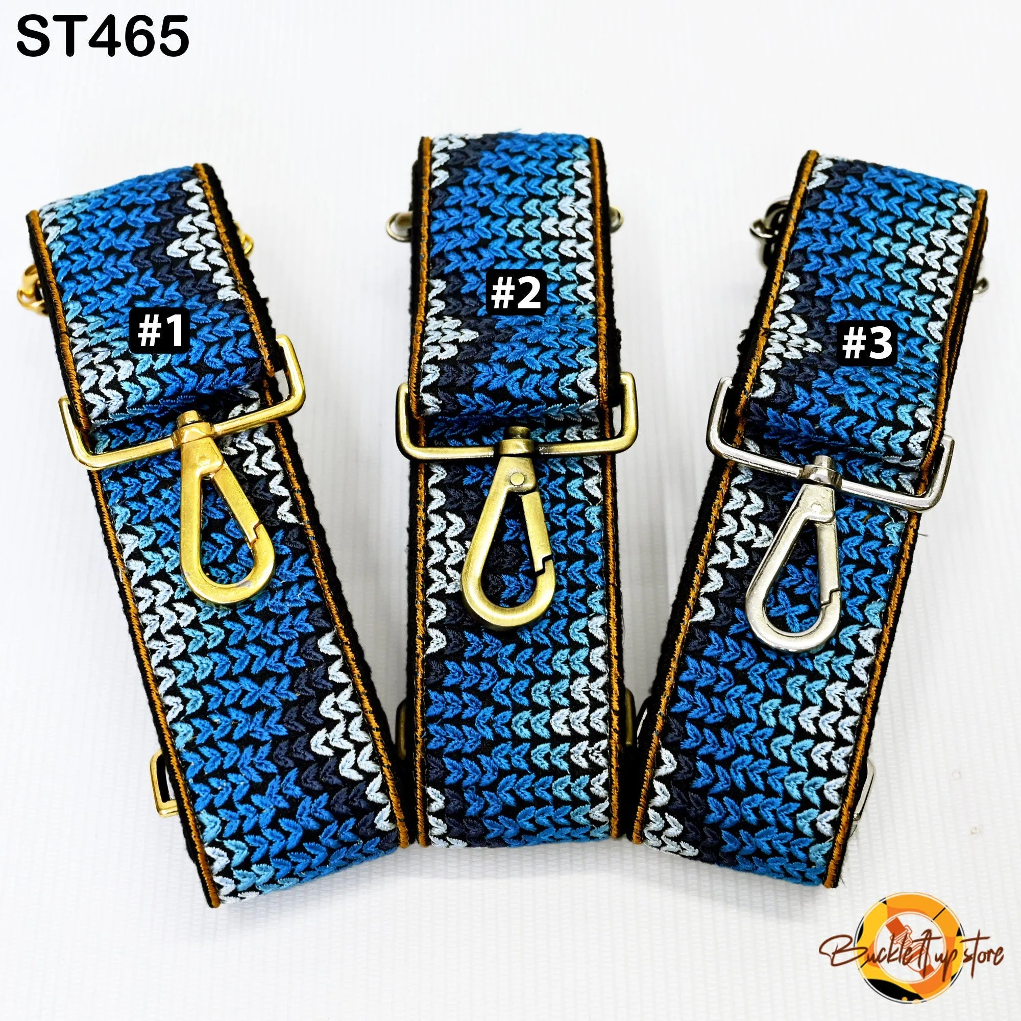 Handbag Strap Gift for Mom Blue Embroidery Replacement Purse Strap Crossbody Strap for Purses Floral Embroidered Bag Strap Boho Guitar Strap