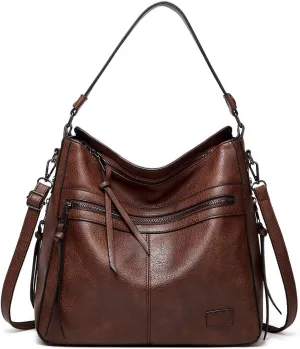 Handbags for Women Large Designer Ladies Hobo Bag Bucket Purse PU Leather Crossbody Bags