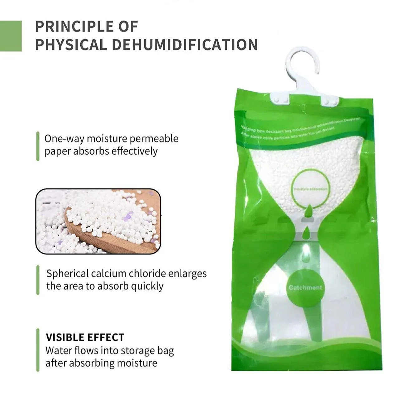 Hanging Wardrobe Anti-mold Dehumidifier Moisture Bags 1/10/20PCS