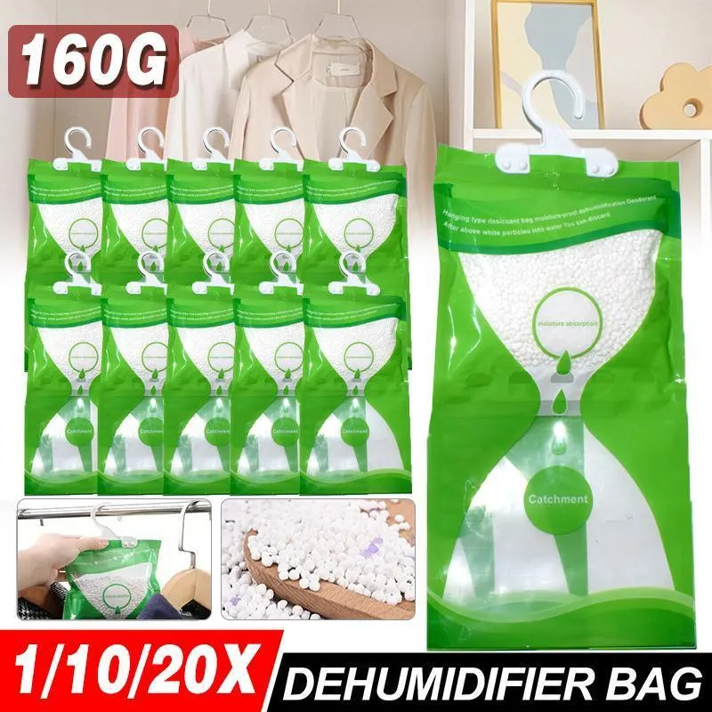Hanging Wardrobe Anti-mold Dehumidifier Moisture Bags 1/10/20PCS