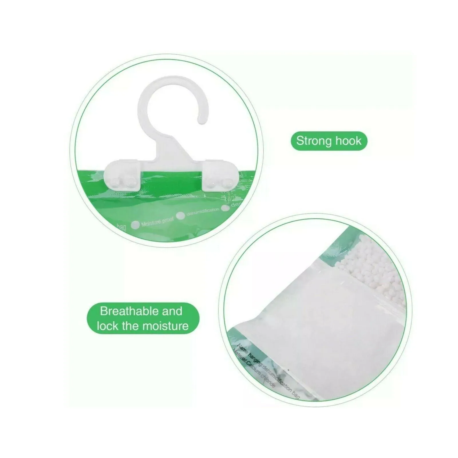 Hanging Wardrobe Anti-mold Dehumidifier Moisture Bags 1/10/20PCS