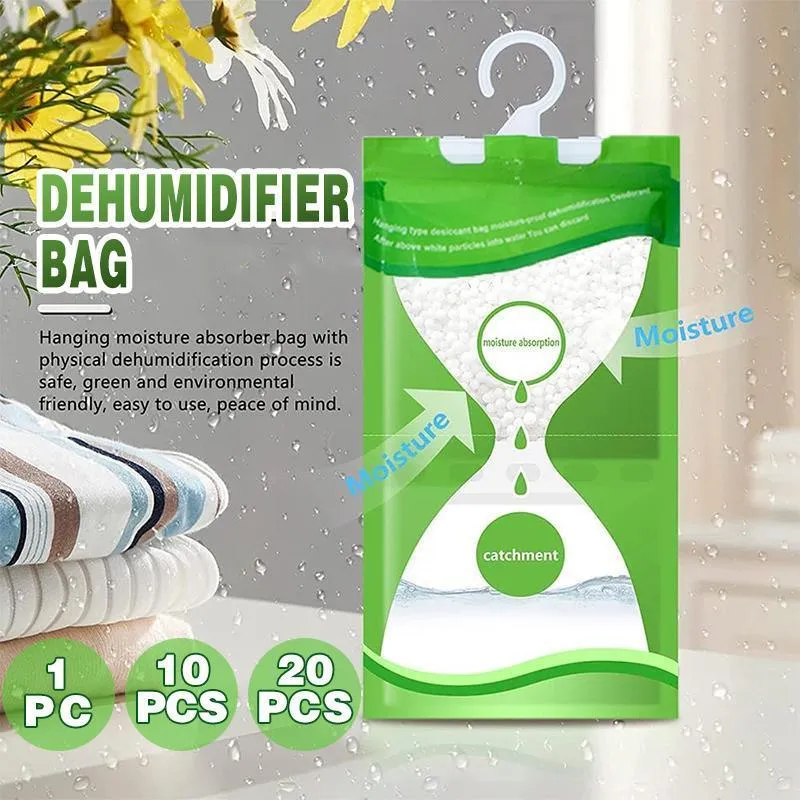 Hanging Wardrobe Anti-mold Dehumidifier Moisture Bags 1/10/20PCS